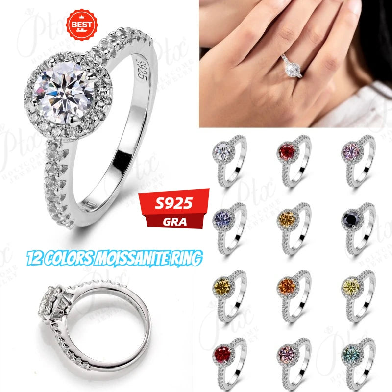 dainty moissanite diamond promise ring